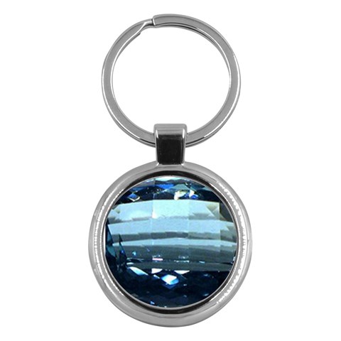 Aquamarine Key Chain (Round) from UrbanLoad.com Front