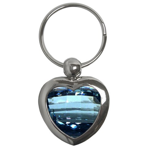 Aquamarine Key Chain (Heart) from UrbanLoad.com Front