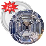 Portugese Diamond 3  Button (100 pack)