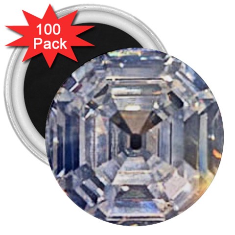 Portugese Diamond 3  Magnet (100 pack) from UrbanLoad.com Front