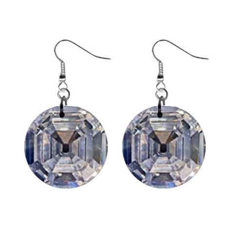 Portugese Diamond 1  Button Earrings from UrbanLoad.com Front