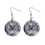 Portugese Diamond 1  Button Earrings