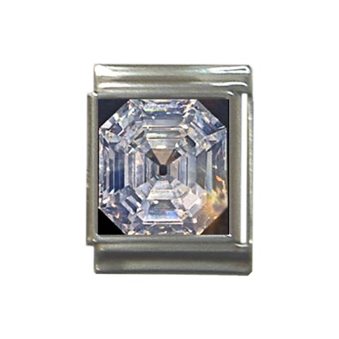 Portugese Diamond Italian Charm (13mm) from UrbanLoad.com Front