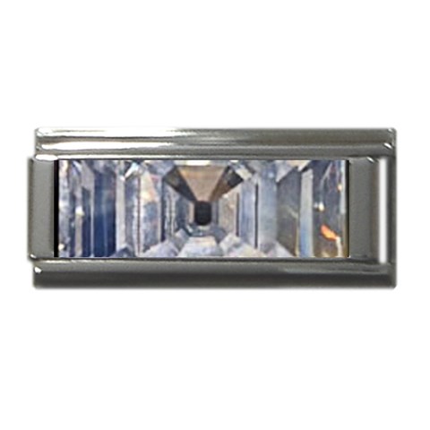 Portugese Diamond Superlink Italian Charm (9mm) from UrbanLoad.com Front