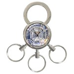 Portugese Diamond 3-Ring Key Chain