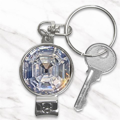 Portugese Diamond Nail Clippers Key Chain from UrbanLoad.com Front