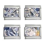 Portugese Diamond 9mm Italian Charm (4 pack)