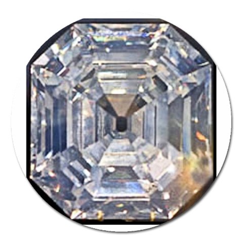 Portugese Diamond Magnet 5  (Round) from UrbanLoad.com Front
