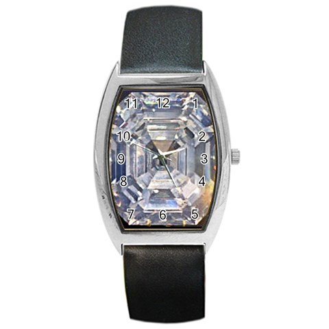 Portugese Diamond Barrel Style Metal Watch from UrbanLoad.com Front