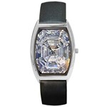 Portugese Diamond Barrel Style Metal Watch