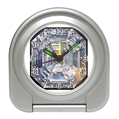 Portugese Diamond Travel Alarm Clock from UrbanLoad.com Front