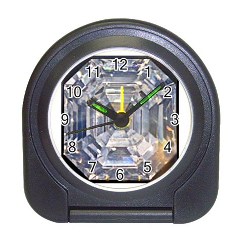 Portugese Diamond Travel Alarm Clock from UrbanLoad.com Front