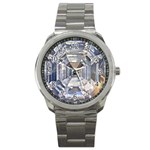 Portugese Diamond Sport Metal Watch