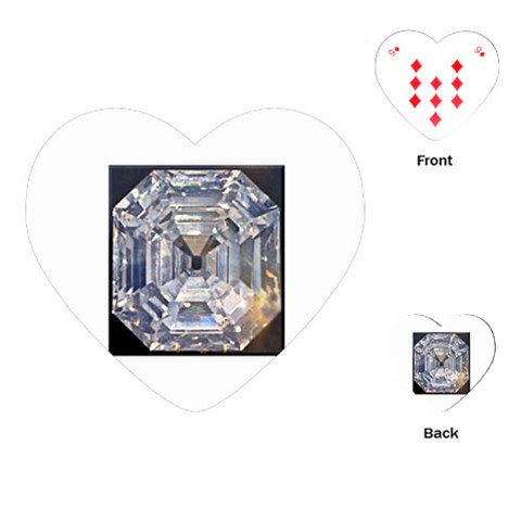 Portugese Diamond Playing Cards (Heart) from UrbanLoad.com Front