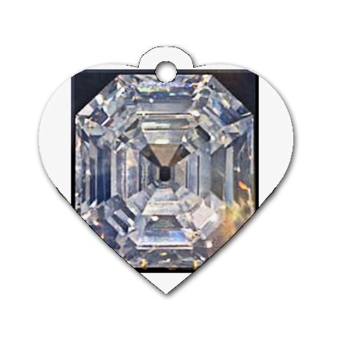 Portugese Diamond Dog Tag Heart (One Side) from UrbanLoad.com Front