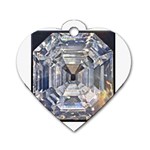 Portugese Diamond Dog Tag Heart (One Side)