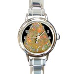 Arrow Opal Round Italian Charm Watch