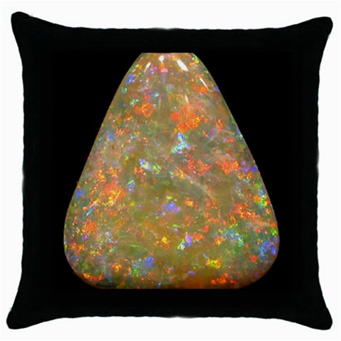 Arrow Opal Throw Pillow Case (Black) from UrbanLoad.com Front
