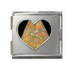 Arrow Opal Mega Link Heart Italian Charm (18mm)