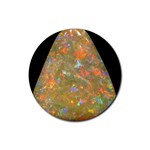 Arrow Opal Rubber Coaster (Round)