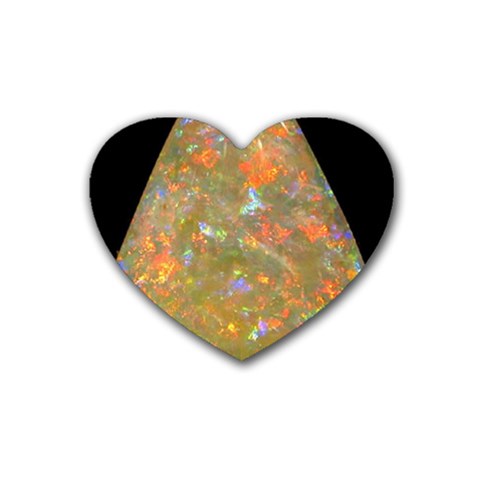 Arrow Opal Heart Coaster (4 pack) from UrbanLoad.com Front