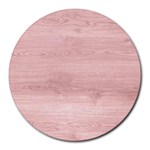 Pink Wood Round Mousepad