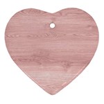 Pink Wood Ornament (Heart)