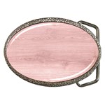 Pink Wood Belt Buckle