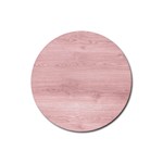 Pink Wood Rubber Round Coaster (4 pack)