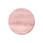 Pink Wood Magnet 3  (Round)