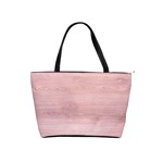Pink Wood Classic Shoulder Handbag