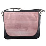 Pink Wood Messenger Bag