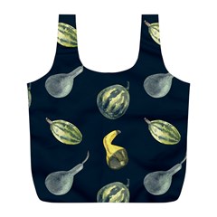 Vintage Vegetables Zucchini Full Print Recycle Bag (L) from UrbanLoad.com Front