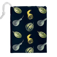 Vintage Vegetables Zucchini Drawstring Pouch (5XL) from UrbanLoad.com Back