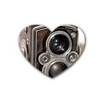 Rolleiflex camera Rubber Coaster (Heart)