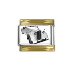 Car Gold Trim Italian Charm (9mm)