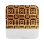 Shapes in shapes                                                       Marble Wood Coaster (Square)