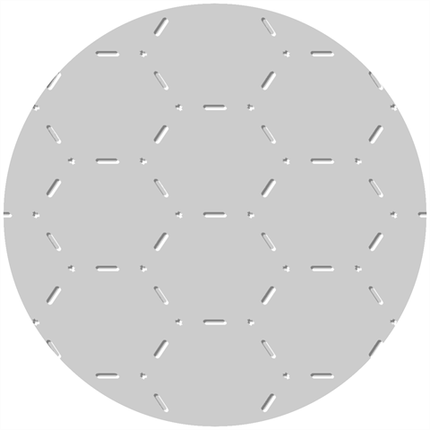 Hexagons and stars pattern                                                        Handheld Plier Embosser from UrbanLoad.com 1.5 x1.5  Stamp