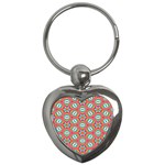 Hexagons and stars pattern                                                                Key Chain (Heart)
