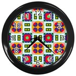 Shapes in shapes 2                                                                 Wall Clock (Black)