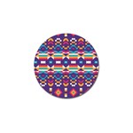 Pastel shapes rows on a purple background                                                                   Golf Ball Marker