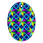 Colorful stars pattern                                                                     Ornament (Oval)