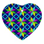 Colorful stars pattern                                                                     Ornament (Heart)