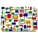 Colorful rectangles                                                                      Large Doormat
