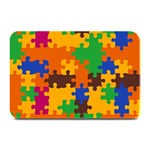 Retro colors puzzle pieces                                                                       Plate Mat