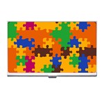 Retro colors puzzle pieces                                                                        Business Card Holder