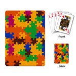 Retro colors puzzle pieces                                                                        Playing Cards Single Design