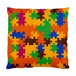 Retro colors puzzle pieces                                                                       Standard Cushion Case (Two Sides)