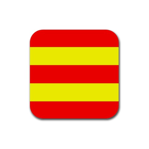 Aust Agder Flag Rubber Coaster (Square) from UrbanLoad.com Front
