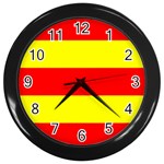 Aust Agder Flag Wall Clock (Black)